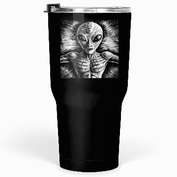 Discover Grey Alien Engraving Tumblers 30 Oz