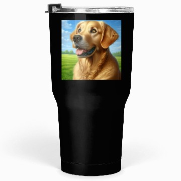 Discover Realistic Golden Retriever Tumblers 30 Oz