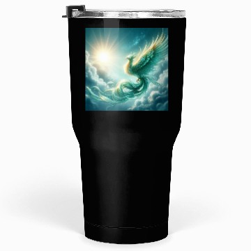 Discover Green & Gold Rising Phoenix Tumblers 30 Oz