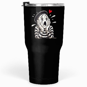Discover Screaming Mime with Heart Tumblers 30 Oz