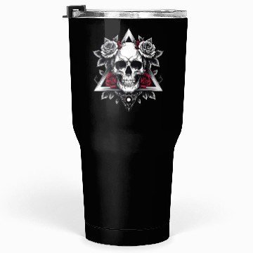 Discover Gothic Skull & Roses Aesthetic Tumblers 30 Oz