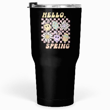 Discover Hello Spring Cute Easter Bunny Design Tumblers 30 Oz