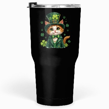 Discover Shamrock Irish Cat St Patricks Day Tumblers 30 Oz