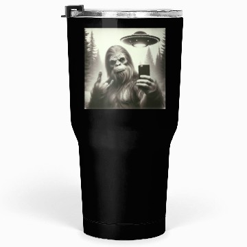 Discover Retro Bigfoot Selfie with UFO Tumblers 30 Oz