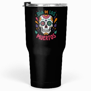 Discover Mexico Día de los Muertos Skull Tumblers 30 Oz
