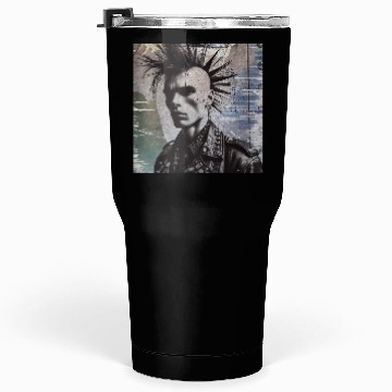 Discover punk on a grunge background Tumblers 30 Oz