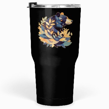 Discover Abstract Bear Nature Fusion Tumblers 30 Oz
