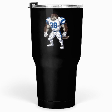 Discover Wolf American football player Tumblers 30 Oz
