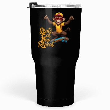Discover Skater Monkey Tumblers 30 Oz