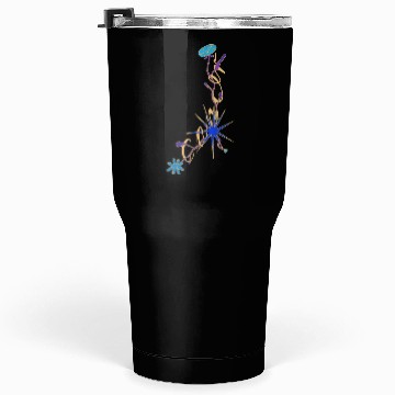 Discover Cancer – Floral Star Constellation Script Tumblers 30 Oz