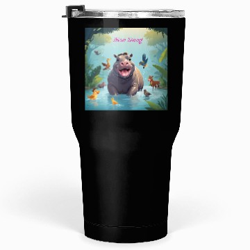 Discover Pygmy hippo (Moo Deng) Tumblers 30 Oz