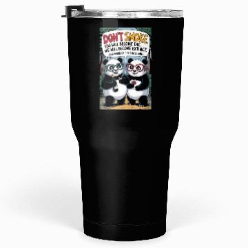 Discover Tumblers 30 Oz 2 Two pandas are standing drunk