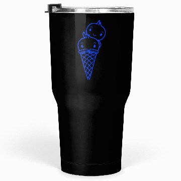 Discover Two Birds Ice Cream Waffle Scoops Greeting Waving Tumblers 30 Oz
