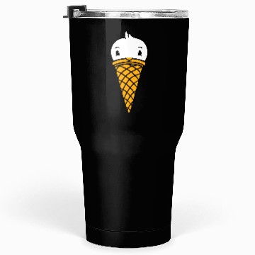 Discover Bird Ice Cream Waffle Scoops Summer Yummy eating Tumblers 30 Oz