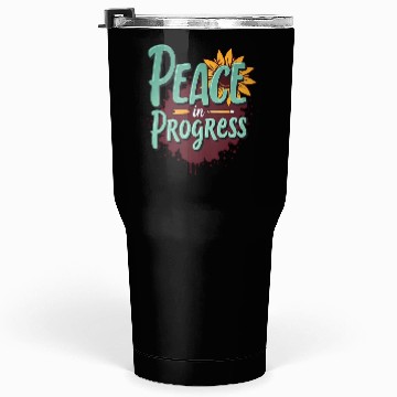 Discover Inspirational Sunflower and Peace Message Tumblers 30 Oz