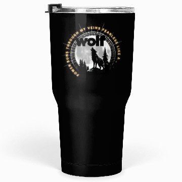 Discover Fearless Wolf Full Moon Tumblers 30 Oz