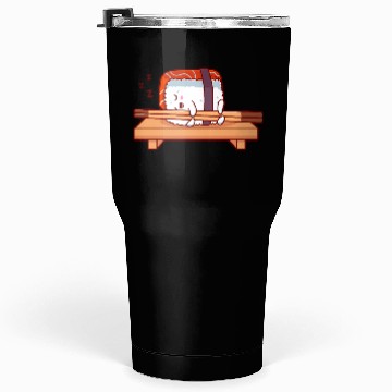 Discover Sushi Salmon Sleeping Tumblers 30 Oz