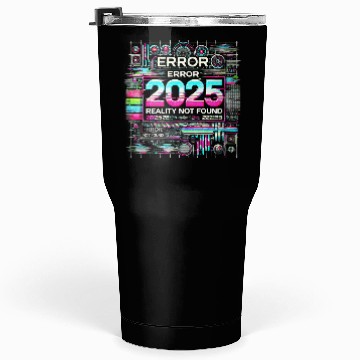 Discover Futuristic Glitch Aesthetic Cyberpunk Design Tumblers 30 Oz