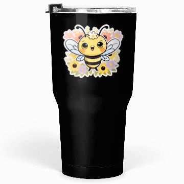 Discover A bee chubby cartoon Tumblers 30 Oz
