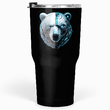 Discover Cyborg Polar Bear Tumblers 30 Oz