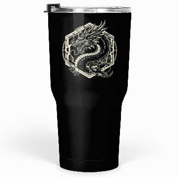 Discover Fierce Tribal Dragon Tumblers 30 Oz