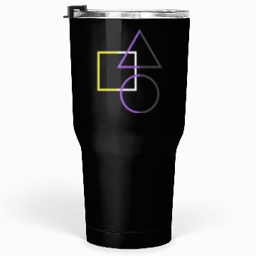 Discover Nonbinary Pride Shapes Triangle Circle Square Tumblers 30 Oz