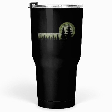 Discover Minimalist Forest Sunset Illustration Tumblers 30 Oz
