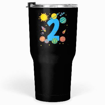 Discover Space Number Two Adventure Fun Birthday Tumblers 30 Oz