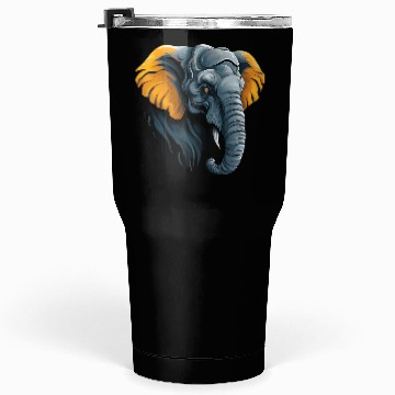 Discover Elephant Head Illustration Tumblers 30 Oz