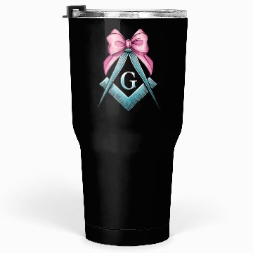 Discover Coquette Bow Square Compass Freemasonry Mom Tumblers 30 Oz