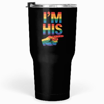 Discover I'm His Gay Couple Matching LGBTQ Pride Tumblers 30 Oz