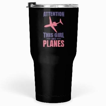 Discover Plane Lover Girl Tumblers 30 Oz