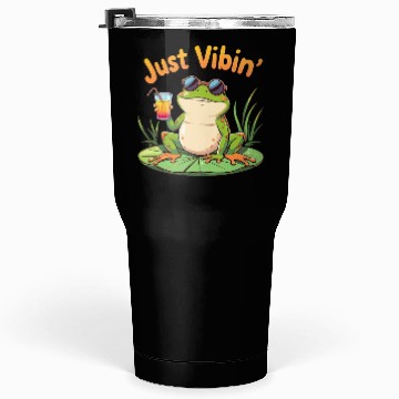 Discover Just Vibin' Summer Frog Tumblers 30 Oz