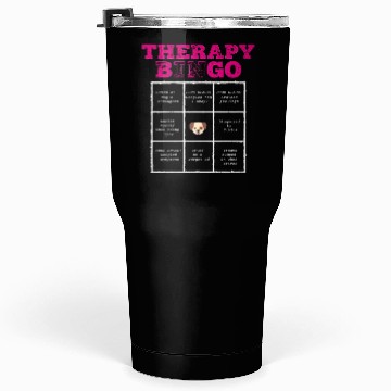 Discover Therapy Bingo Card Tumblers 30 Oz Dark Humor Mental Healt