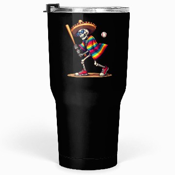 Discover Baseball Skeleton Fiesta Tumblers 30 Oz