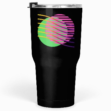 Discover Neon Wave Geometric Abstract Tumblers 30 Oz
