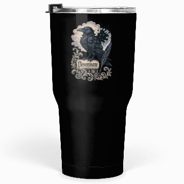 Discover Baroque Raven Nevermore Scroll Poe Poetry Tumblers 30 Oz