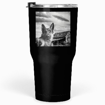 Discover Dog Selfie With Alien Ufo Tumblers 30 Oz