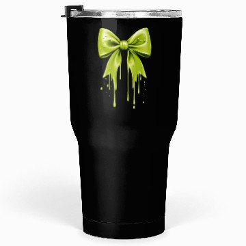Discover Coquette Bow Green Slime Dripping Tumblers 30 Oz