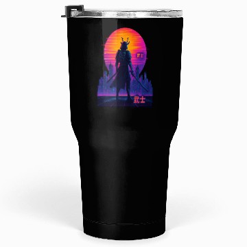 Discover Neon Samurai - Cyberpunk Warrior Art Tumblers 30 Oz