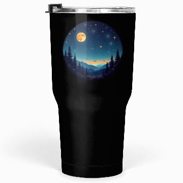 Discover Starry Night Mountain Tumblers 30 Oz