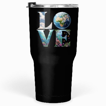 Discover Love for Our Planet: Oceans and Earth Tumblers 30 Oz