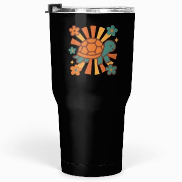 Discover Retro Turtle Vibes Tumblers 30 Oz