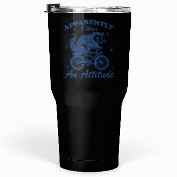 Discover Funny Opossum Biking Tumblers 30 Oz