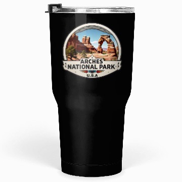 Discover Arches National Park USA Logo Tumblers 30 Oz