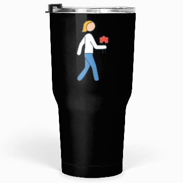 Discover Person walking with flowers in hand Tumblers 30 Oz