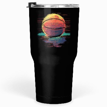 Discover Basketball Ball Retrowave Tumblers 30 Oz