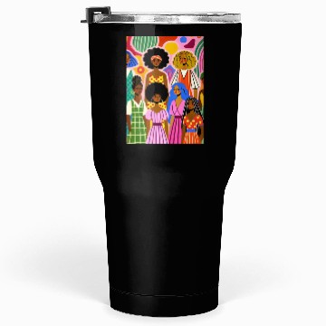 Discover Vibrant Summer Fashion Illustration Tumblers 30 Oz