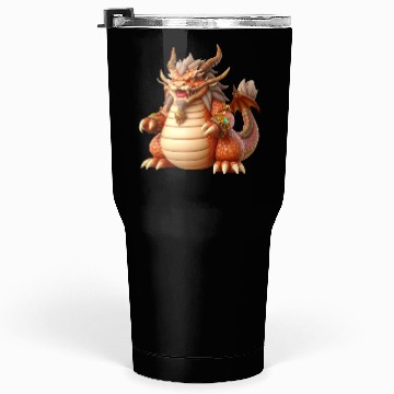 Discover Golden Majesty Dragon Tumblers 30 Oz