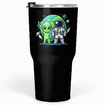 Discover Alien Astronauts In Space Tumblers 30 Oz